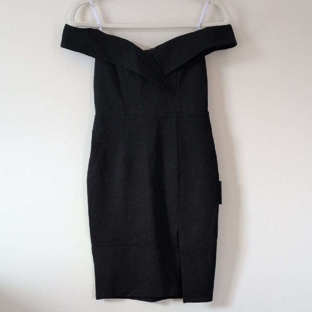 Lulus Off The Shoulder Little Black Dress S
